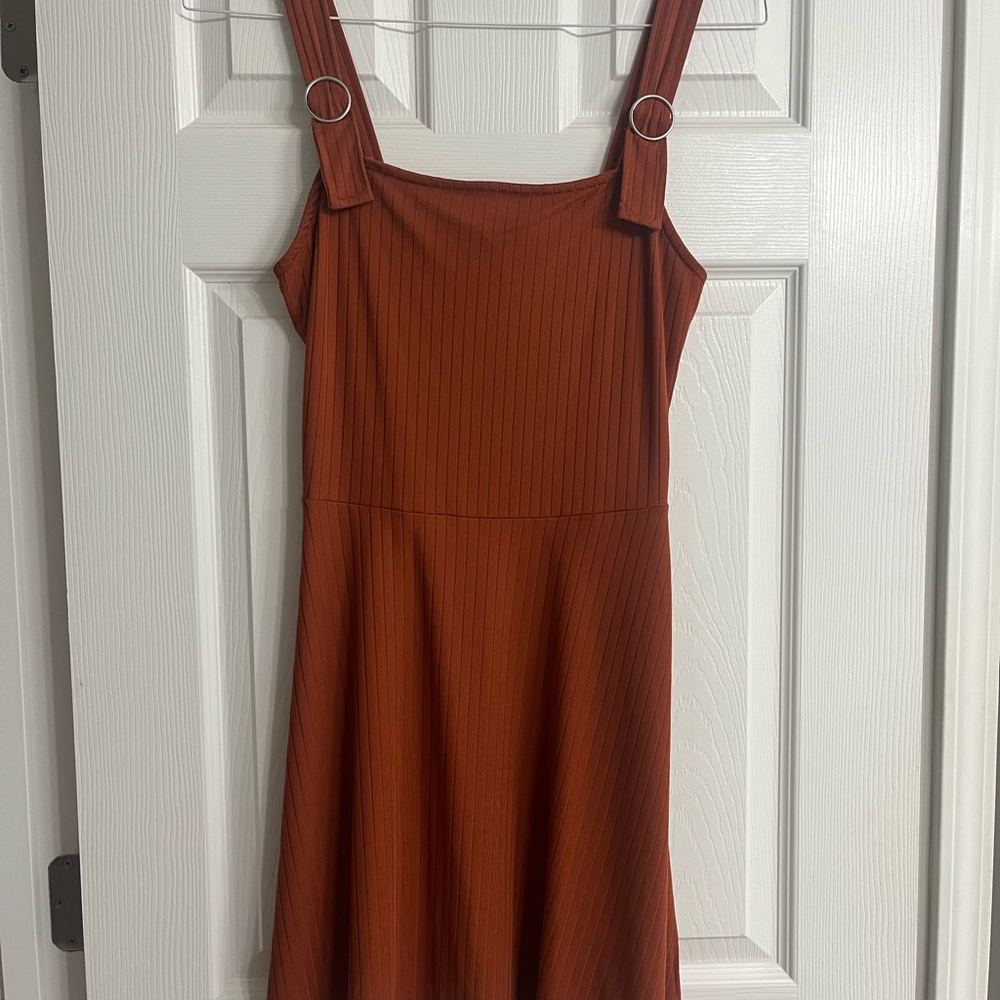 Rue21 Rust Mini Dress with Ring Accents
